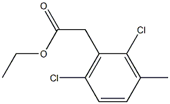 ethyl 2-(2,6-dichloro-3-methylphenyl)acetate Struktur