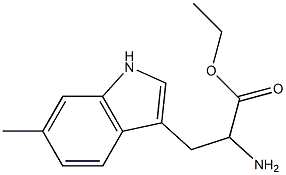 ethyl 2-amino-3-(6-methyl-1H-indol-3-yl)propanoate Struktur