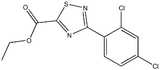 ethyl 3-(2,4-dichlorophenyl)-1,2,4-thiadiazole-5-carboxylate Struktur