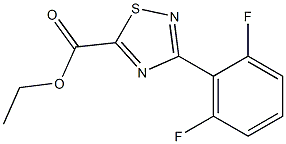 ethyl 3-(2,6-difluorophenyl)-1,2,4-thiadiazole-5-carboxylate Struktur