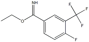 ethyl 4-fluoro-3-(trifluoromethyl)benzoimidate Struktur