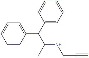 (1,1-diphenylpropan-2-yl)(prop-2-yn-1-yl)amine Struktur