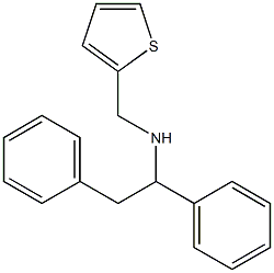 (1,2-diphenylethyl)(thiophen-2-ylmethyl)amine Struktur