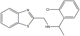 (1,3-benzothiazol-2-ylmethyl)[1-(2-chlorophenyl)ethyl]amine Struktur