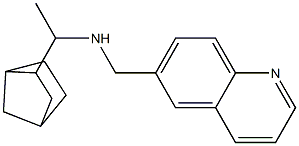 (1-{bicyclo[2.2.1]heptan-2-yl}ethyl)(quinolin-6-ylmethyl)amine Struktur