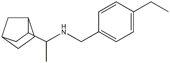 (1-{bicyclo[2.2.1]heptan-2-yl}ethyl)[(4-ethylphenyl)methyl]amine Struktur