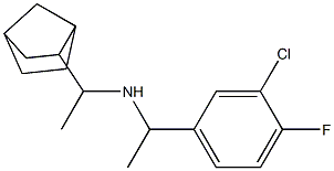 (1-{bicyclo[2.2.1]heptan-2-yl}ethyl)[1-(3-chloro-4-fluorophenyl)ethyl]amine Struktur