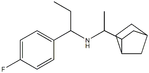 (1-{bicyclo[2.2.1]heptan-2-yl}ethyl)[1-(4-fluorophenyl)propyl]amine Struktur