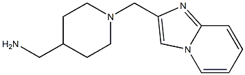 (1-{imidazo[1,2-a]pyridin-2-ylmethyl}piperidin-4-yl)methanamine Struktur