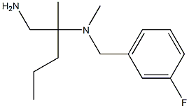 (1-amino-2-methylpentan-2-yl)[(3-fluorophenyl)methyl]methylamine Struktur