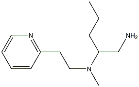 (1-aminopentan-2-yl)(methyl)[2-(pyridin-2-yl)ethyl]amine Struktur