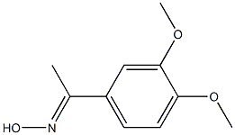 (1E)-1-(3,4-dimethoxyphenyl)ethanone oxime Struktur