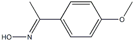 (1E)-1-(4-methoxyphenyl)ethanone oxime Struktur