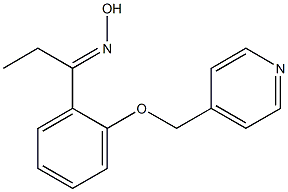 (1E)-1-[2-(pyridin-4-ylmethoxy)phenyl]propan-1-one oxime Struktur