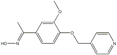 (1E)-1-[3-methoxy-4-(pyridin-4-ylmethoxy)phenyl]ethanone oxime Struktur