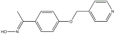 (1E)-1-[4-(pyridin-4-ylmethoxy)phenyl]ethanone oxime Struktur