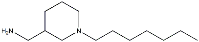 (1-heptylpiperidin-3-yl)methanamine Struktur