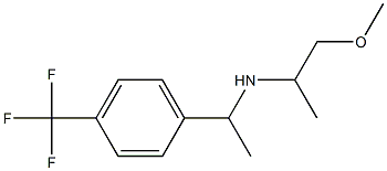 (1-methoxypropan-2-yl)({1-[4-(trifluoromethyl)phenyl]ethyl})amine Struktur