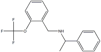 (1-phenylethyl)({[2-(trifluoromethoxy)phenyl]methyl})amine Struktur