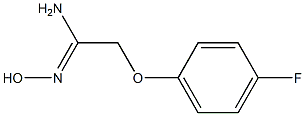 (1Z)-2-(4-fluorophenoxy)-N'-hydroxyethanimidamide Struktur