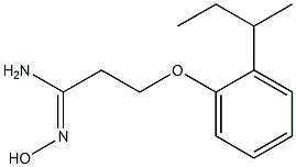 (1Z)-3-(2-sec-butylphenoxy)-N'-hydroxypropanimidamide Struktur