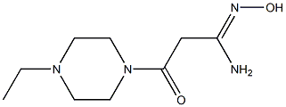 (1Z)-3-(4-ethylpiperazin-1-yl)-N'-hydroxy-3-oxopropanimidamide Struktur