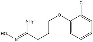 (1Z)-4-(2-chlorophenoxy)-N'-hydroxybutanimidamide Struktur