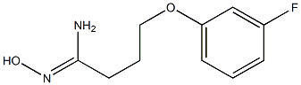 (1Z)-4-(3-fluorophenoxy)-N'-hydroxybutanimidamide Struktur