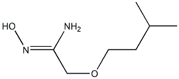 (1Z)-N'-hydroxy-2-(3-methylbutoxy)ethanimidamide Struktur