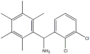 (2,3-dichlorophenyl)(2,3,4,5,6-pentamethylphenyl)methanamine Struktur