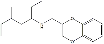 (2,3-dihydro-1,4-benzodioxin-2-ylmethyl)(5-methylheptan-3-yl)amine Struktur