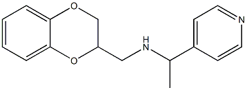 (2,3-dihydro-1,4-benzodioxin-2-ylmethyl)[1-(pyridin-4-yl)ethyl]amine Struktur