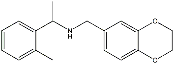 (2,3-dihydro-1,4-benzodioxin-6-ylmethyl)[1-(2-methylphenyl)ethyl]amine Struktur