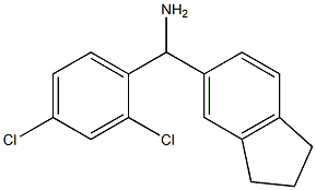 (2,4-dichlorophenyl)(2,3-dihydro-1H-inden-5-yl)methanamine Struktur