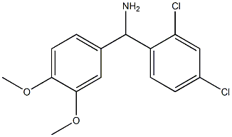 (2,4-dichlorophenyl)(3,4-dimethoxyphenyl)methanamine Struktur