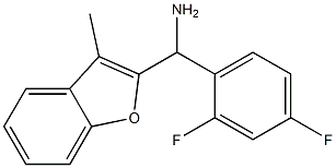 (2,4-difluorophenyl)(3-methyl-1-benzofuran-2-yl)methanamine Struktur