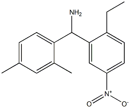 (2,4-dimethylphenyl)(2-ethyl-5-nitrophenyl)methanamine Struktur