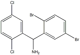 (2,5-dibromophenyl)(2,5-dichlorophenyl)methanamine Struktur