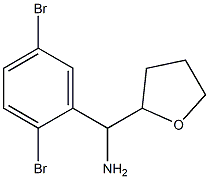 (2,5-dibromophenyl)(oxolan-2-yl)methanamine Struktur