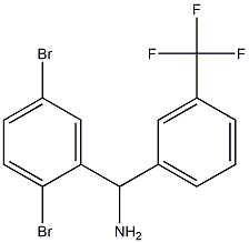 (2,5-dibromophenyl)[3-(trifluoromethyl)phenyl]methanamine Struktur