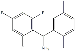 (2,5-dimethylphenyl)(2,4,6-trifluorophenyl)methanamine Struktur