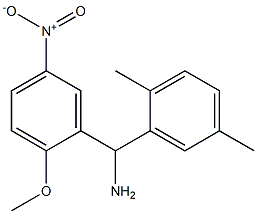 (2,5-dimethylphenyl)(2-methoxy-5-nitrophenyl)methanamine Struktur