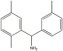 (2,5-dimethylphenyl)(3-methylphenyl)methanamine Struktur