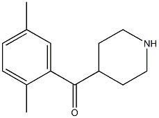 (2,5-dimethylphenyl)(piperidin-4-yl)methanone Struktur