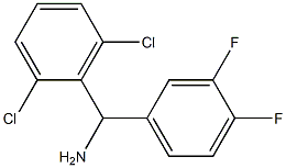 (2,6-dichlorophenyl)(3,4-difluorophenyl)methanamine Struktur