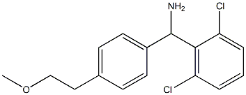 (2,6-dichlorophenyl)[4-(2-methoxyethyl)phenyl]methanamine Struktur