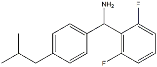 (2,6-difluorophenyl)[4-(2-methylpropyl)phenyl]methanamine Struktur