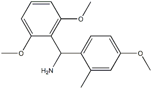 (2,6-dimethoxyphenyl)(4-methoxy-2-methylphenyl)methanamine Struktur