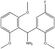 (2,6-dimethoxyphenyl)(5-fluoro-2-methoxyphenyl)methanamine Struktur