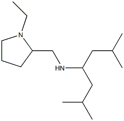 (2,6-dimethylheptan-4-yl)[(1-ethylpyrrolidin-2-yl)methyl]amine Struktur